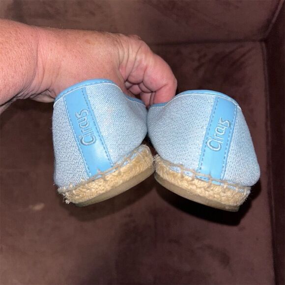 Circus By Sam Edelman Women's Queen Bee Espadrille Flats Light Blue Size 8 1/2 - Picture 3 of 6